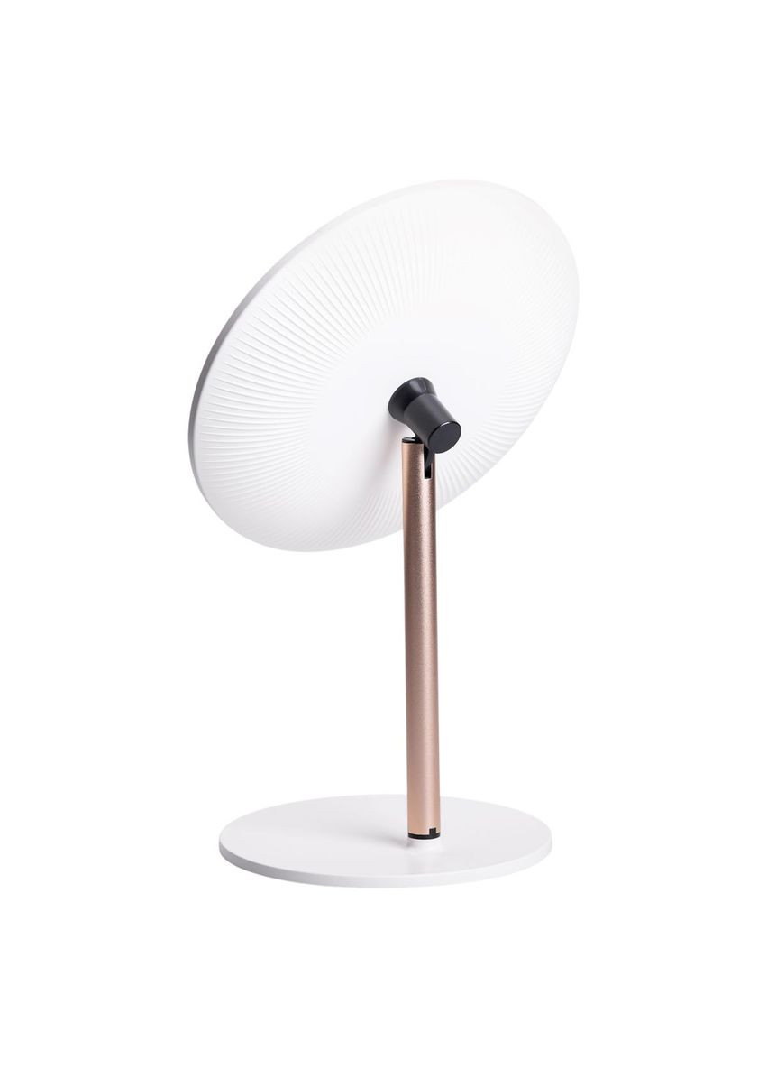 Зеркало косметическое с настольной подсветкой O21 см белое для макияжа и ухода за кожей диодное ProDobro (364192689)