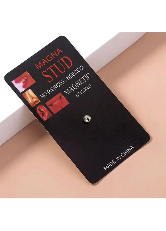 Магнітна пірсинг-обманка в губу пірсинг Фейк губа ніс вухо No Brand (339869720)