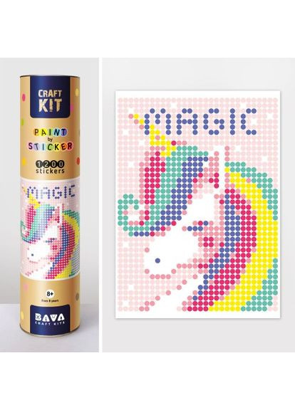 Картина за номерами з наклейками "Єдиноріг" MIC (361414403)