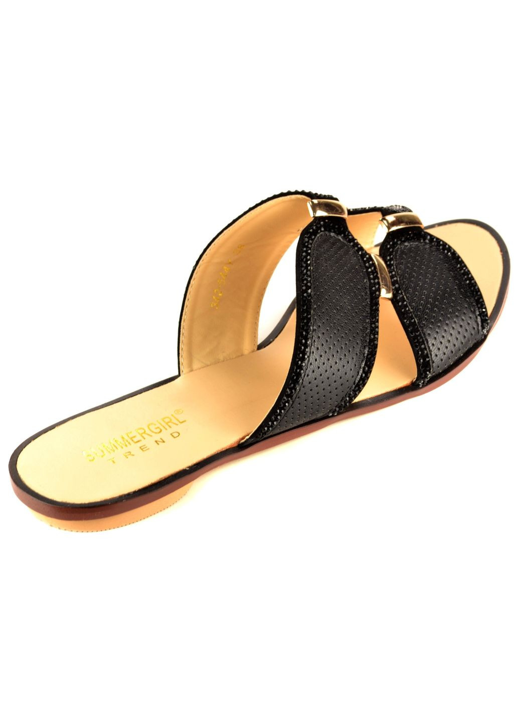 Черные летние шлепанцы SUMMERGIRL