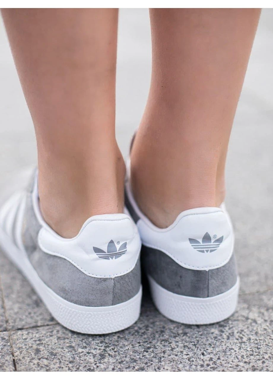 КРОСІВКИ ЖІНОЧІ ADIDAS GAZELLE GREY АДІДАС ГАЗЕЛЬ СІРІ No Brand сірі демісезони (390381214)