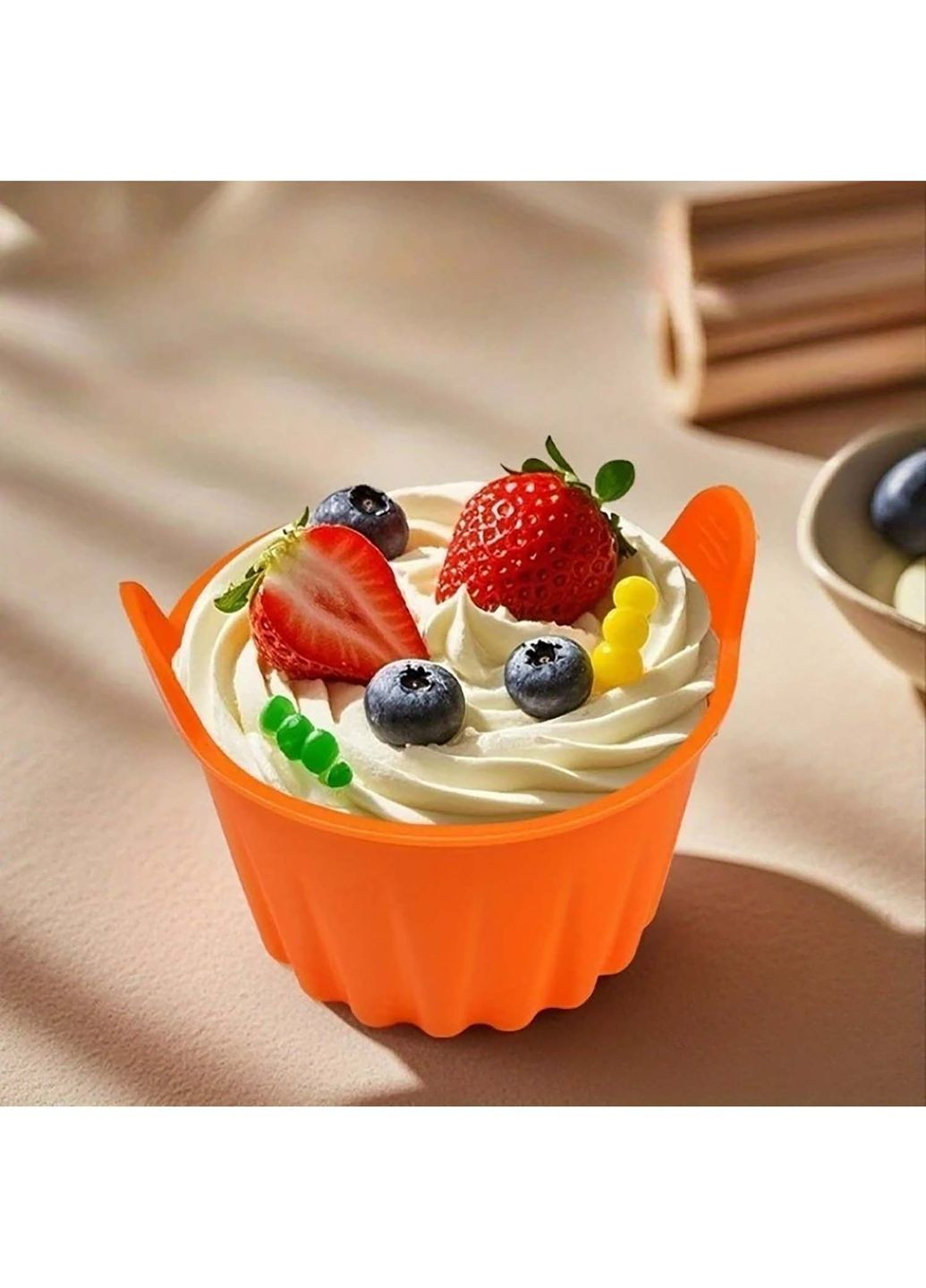 Набір з 10 силіконових порційних форм для випікання кексів і десертів Kitchen Master (338379370)