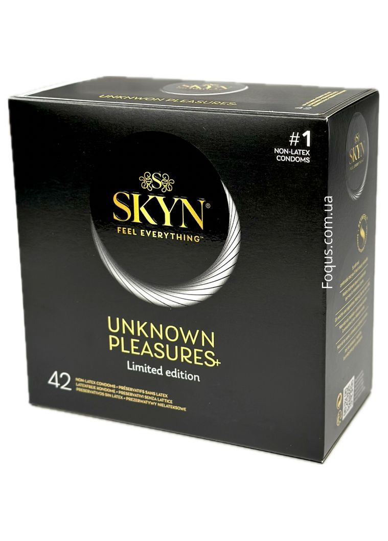 Презервативи UNKNOWN PLEASURES 42 шт (коробка) безлатексні різні види SKYN (303892725)