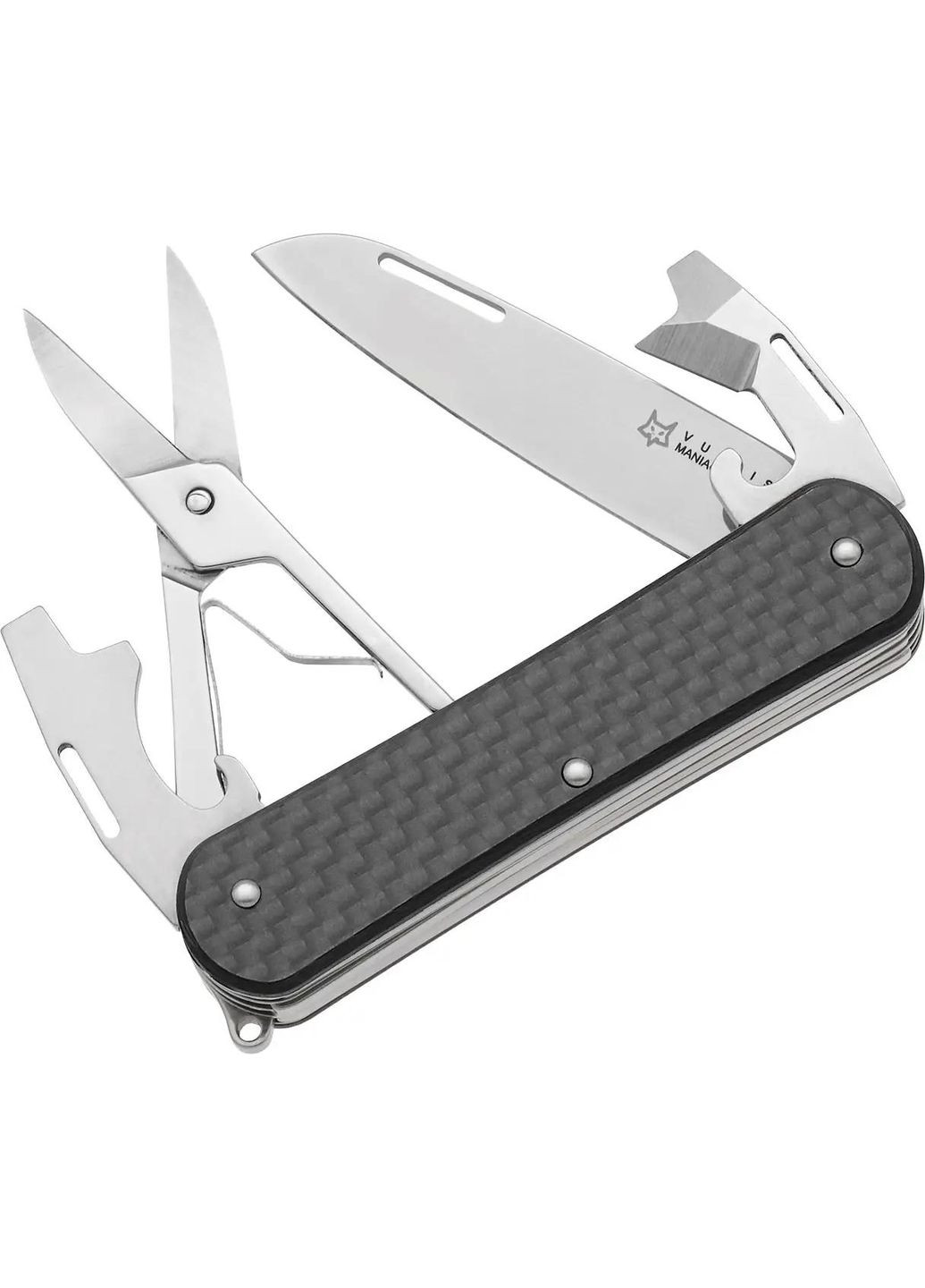 Ніж багатофункціональний Fox Vulpis CF Black. 4 інструменти No Brand (316435121)