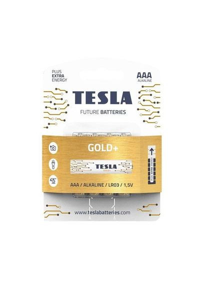 Батарейки TESLA AAA GOLD+ (LR03), 4 штуки MIC (292142084)