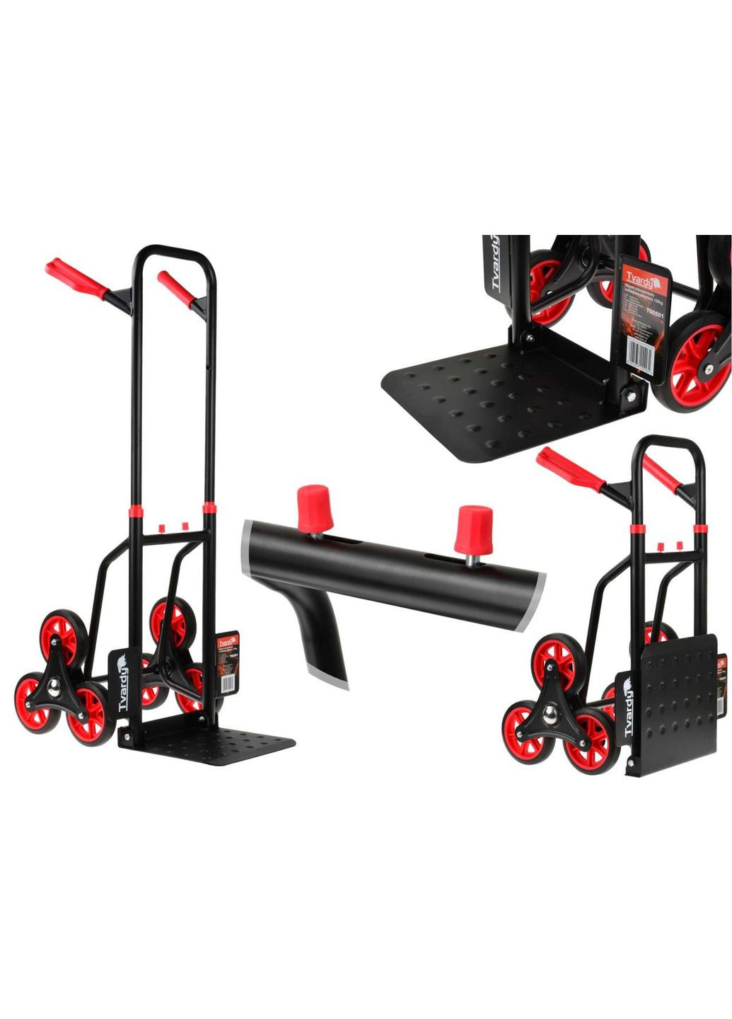 Тележка грузовая лестничная складная "Tvardy" нагрузка 150 кг, платформа 31х29см Geko (314985576)