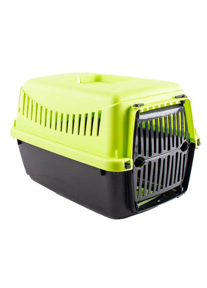 Переноска для кошек и собак до 4 кг с пластиковой дверью GIPSY XS SMALL Green, 39х26х25 см зелёный Bergamo (278309691)