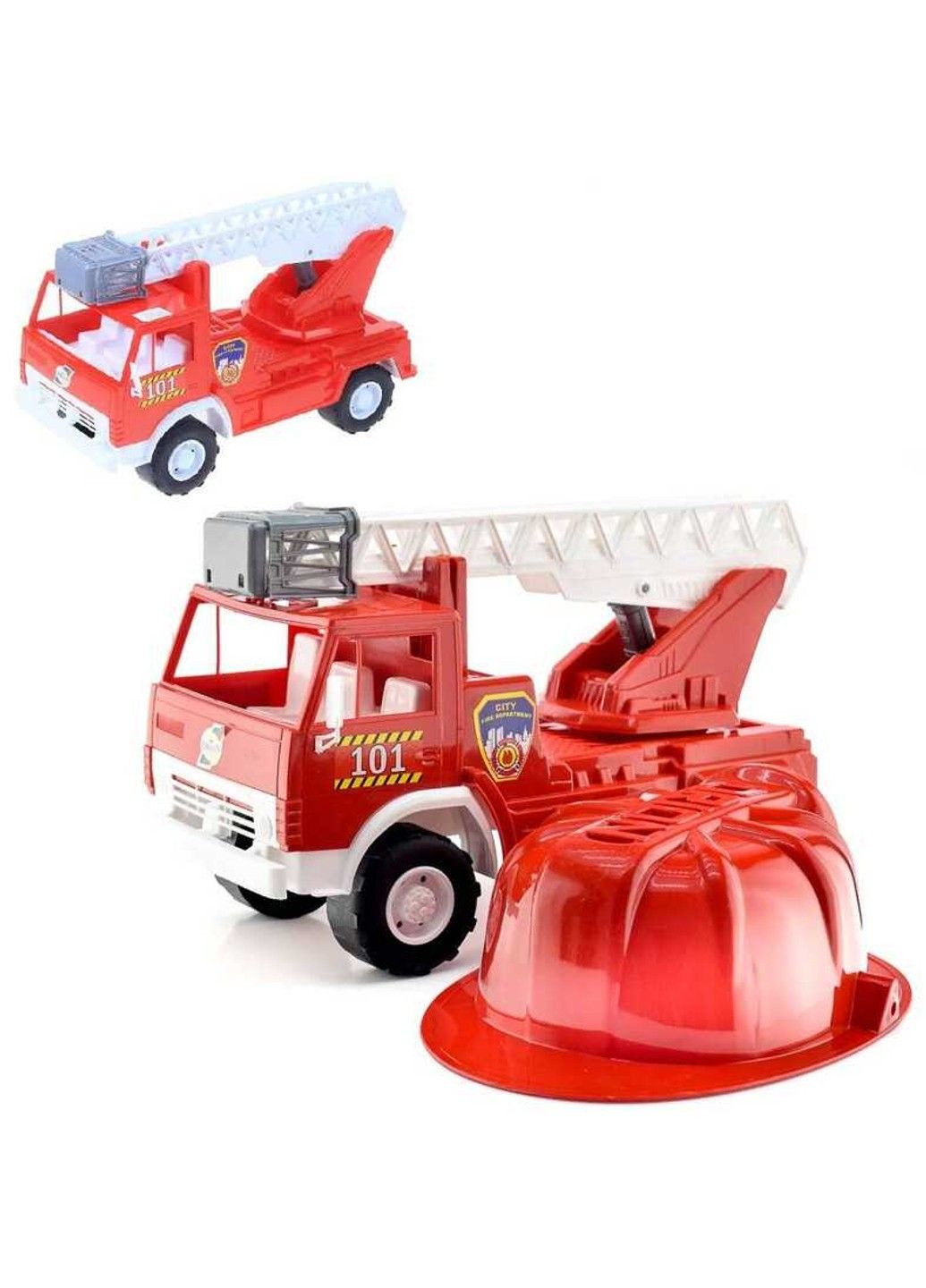 Авто "Пожежна машина" Х2 027 В-2 (10) "", каска, в сітці Orion (307164964)