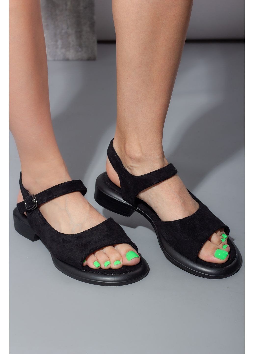 Босоніжки жіночі W710-8 чорні 346327 Meideli (364233427)