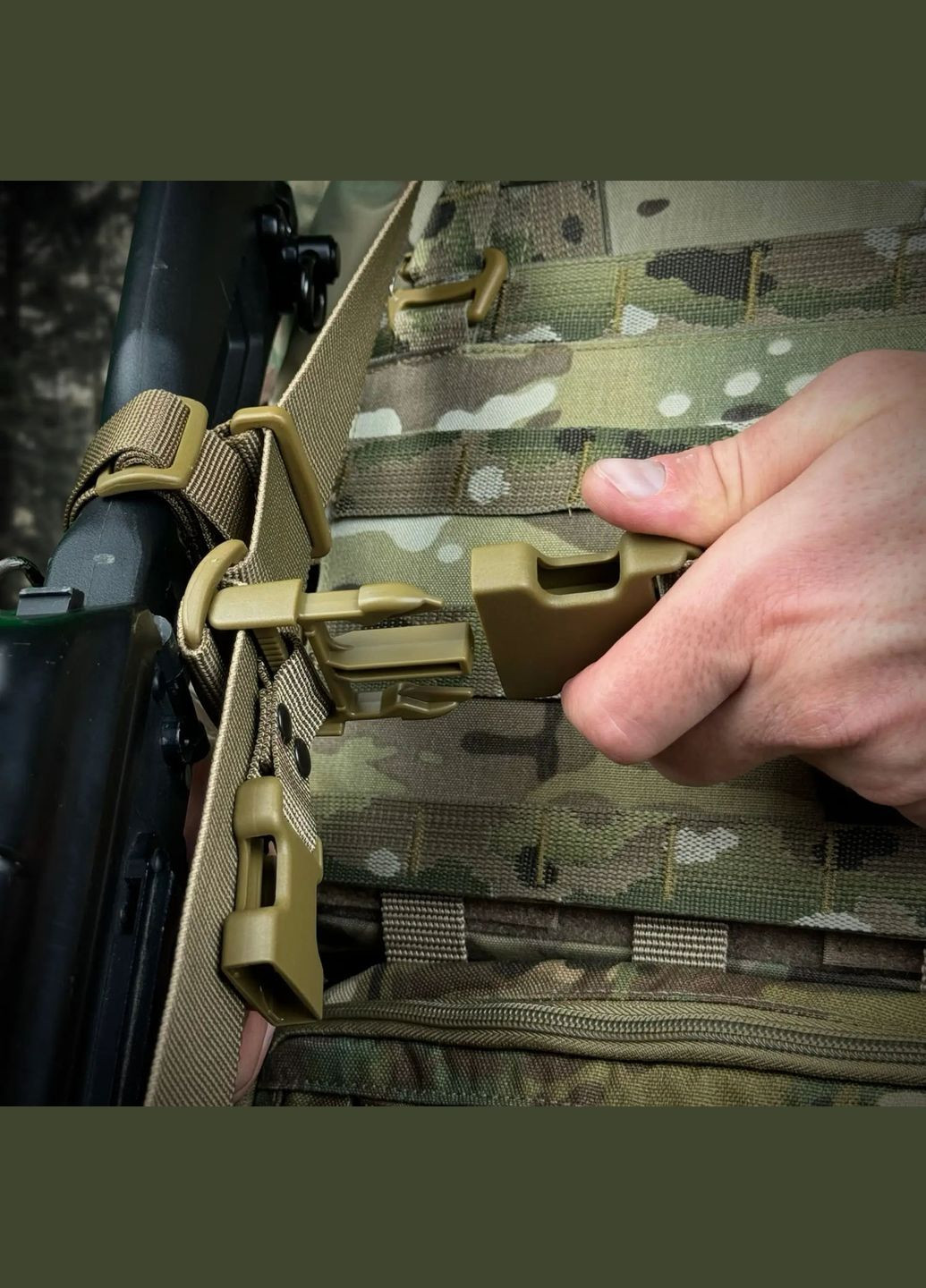 Ремінь збройовий триточковий Hel slingCoyote RAGNAROK (315881982)