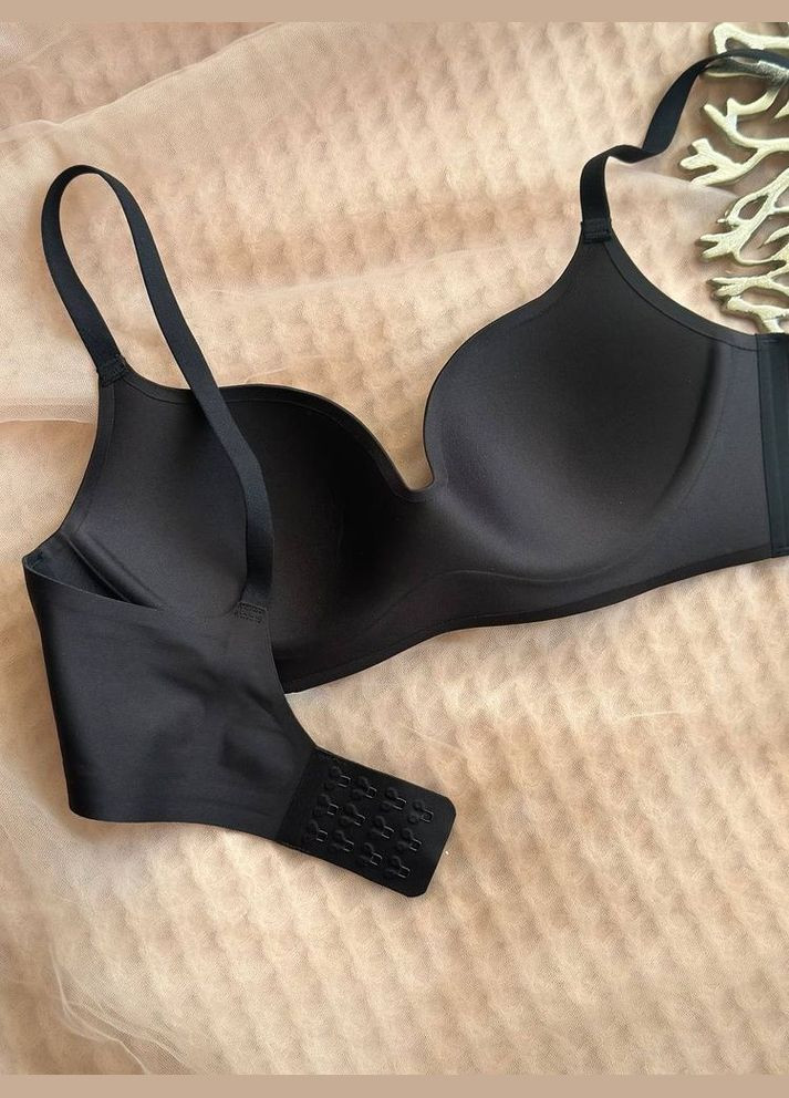 Чорний безшовний бюстгальтер безшовний Mandhari без кісточок