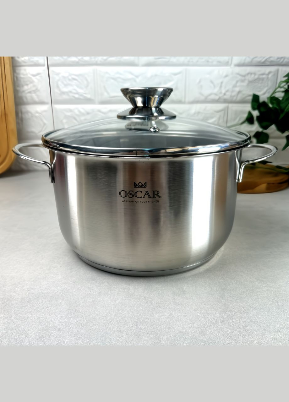Каструля з кришкою 5.9 л для індукції GALANT Oscar (303209495)