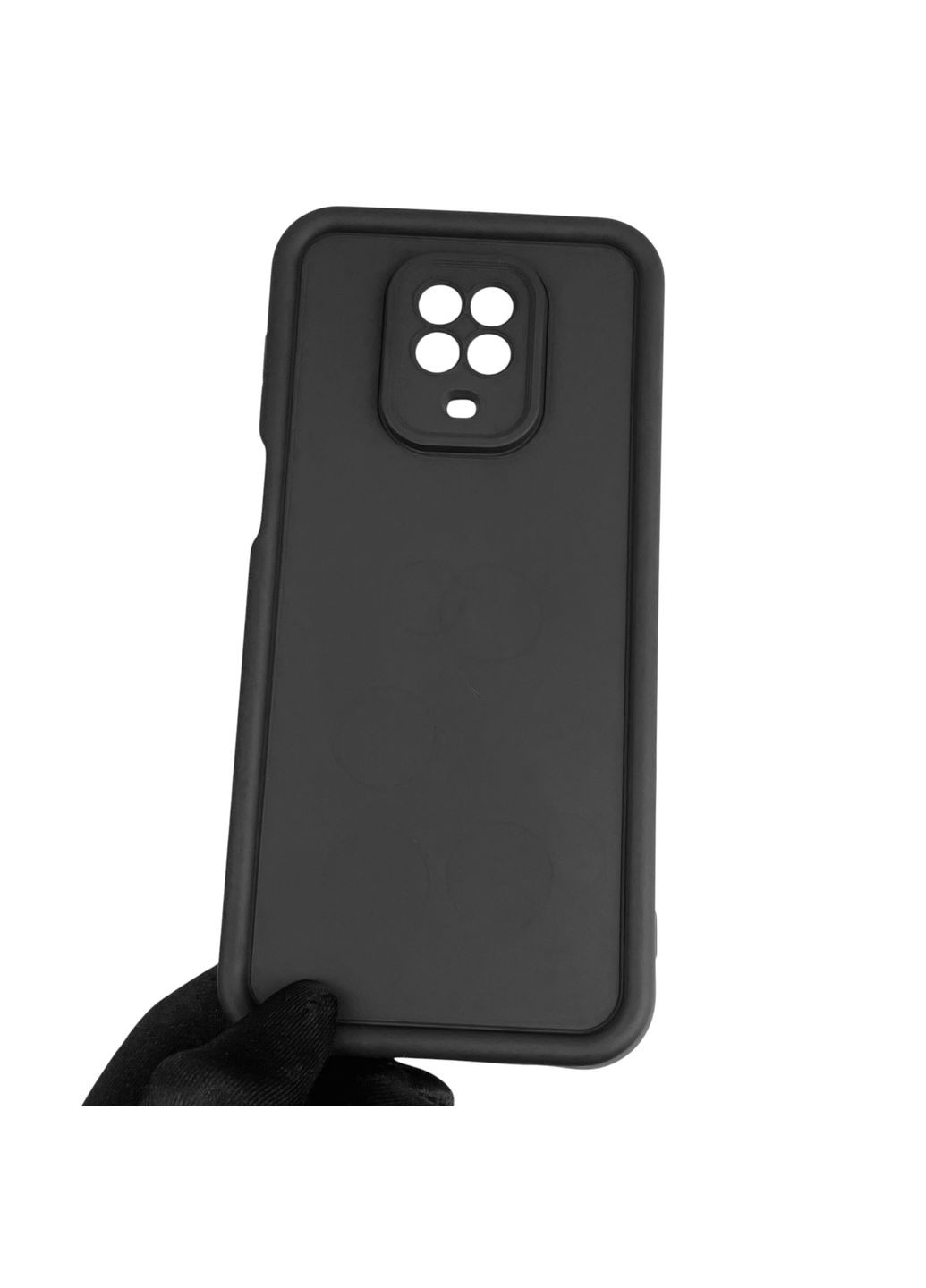 Чехол силиконовый Soft Touch для Redmi Note 9 Pro черный (Полная защита камеры) Xiaomi (366387842)