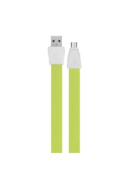 Кабель microUSB Flat Full Speed II RC-011m 1m green 311001 Remax (386542748)