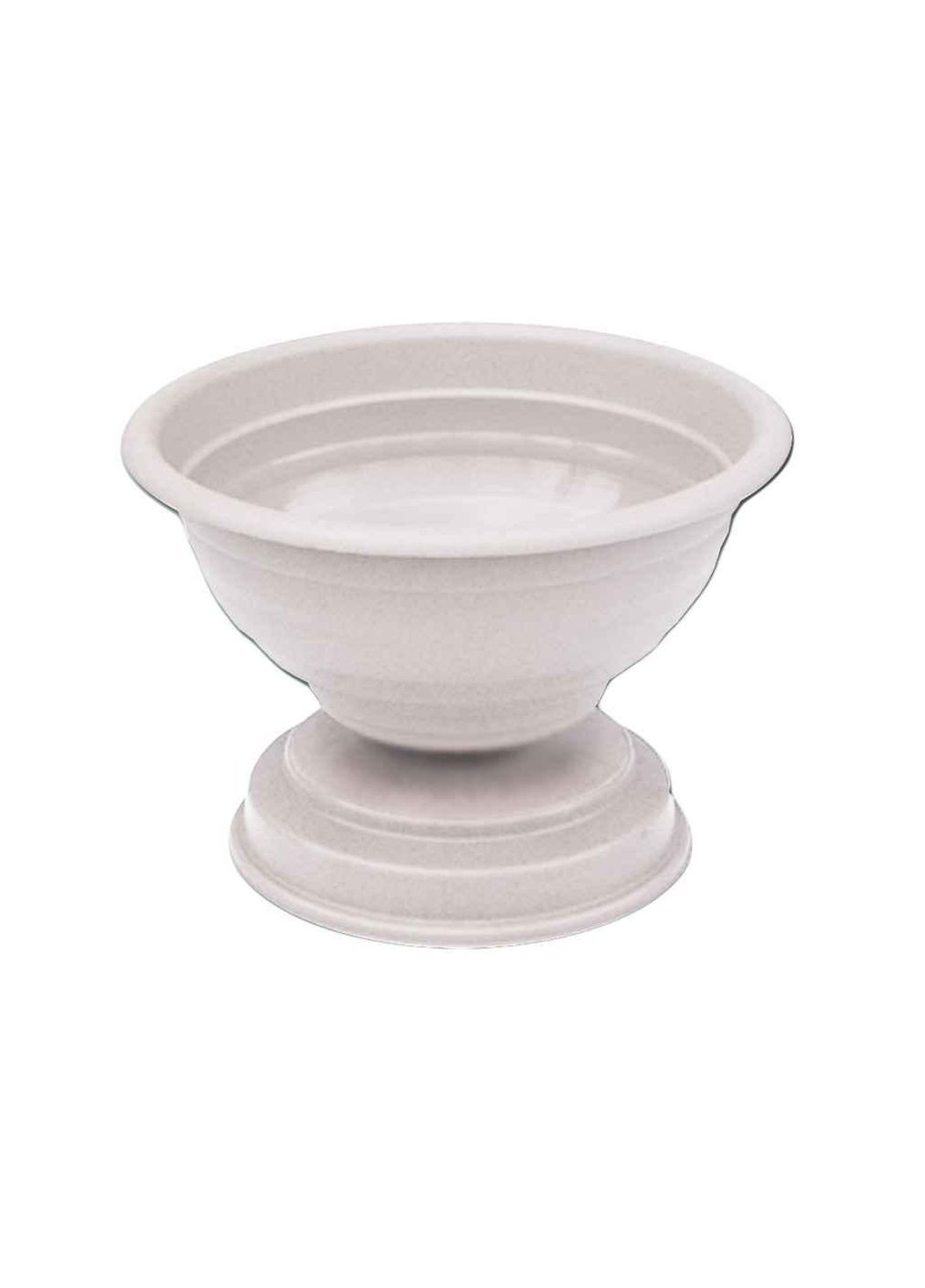 Вазон 15л 450мм на ножке белый ТМ КОНСЕНСУС Консенсус (303676294)