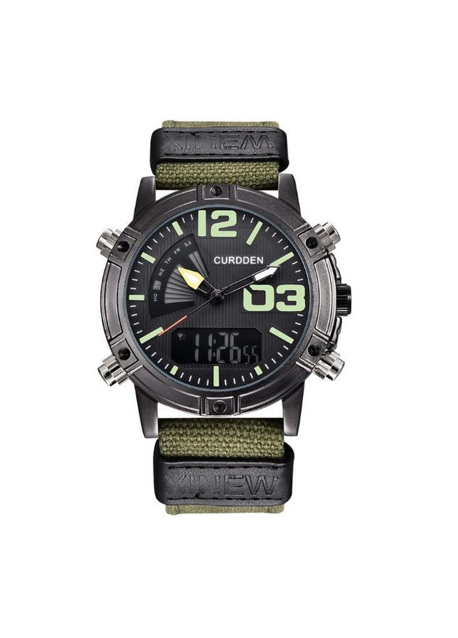 Прочные мужские наручные часы армейские на тканевом ремешке с подсветкой и секундомером для активного отдыха военные часы XINEW (363135605)