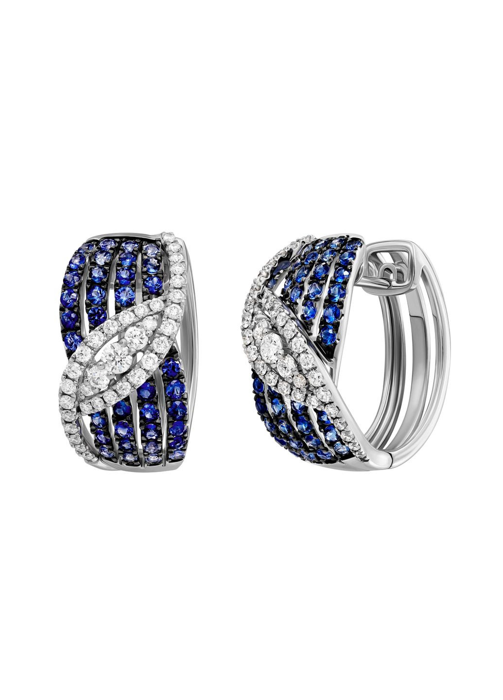 Сережки з діамантами та сапфірами 1С759-0369 Zarina (278585821)