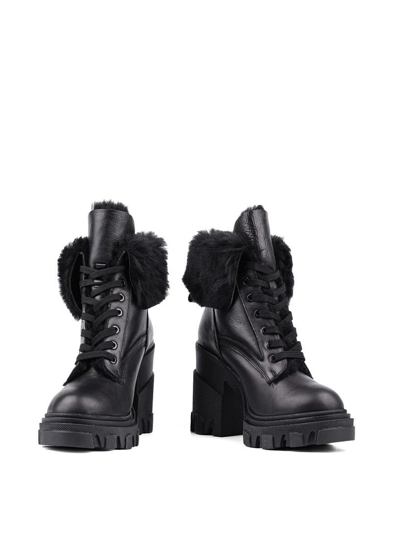 Жіночі Черевики 23KB-1065-1 Чорний Шкіра Attizzare (261240343)