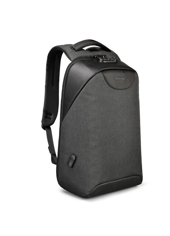 Рюкзак для ноутбуков черный со встроенным кодовым замком и USB модель ТВ3611 Tigernu (269254868)