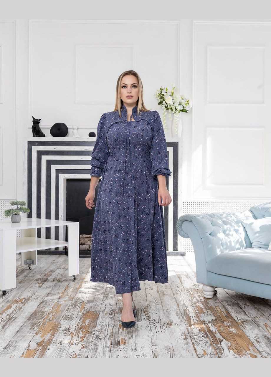 Синя вечірня сукня анабель джинс 0409 Vlavi