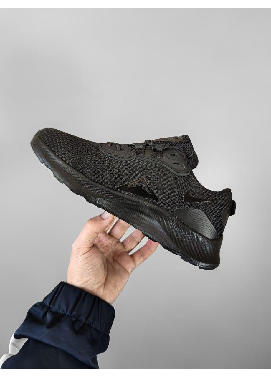 Черные демисезонные кроссовки мужские nike pegasus trail 3 black v3 найк пегасус треил No Brand