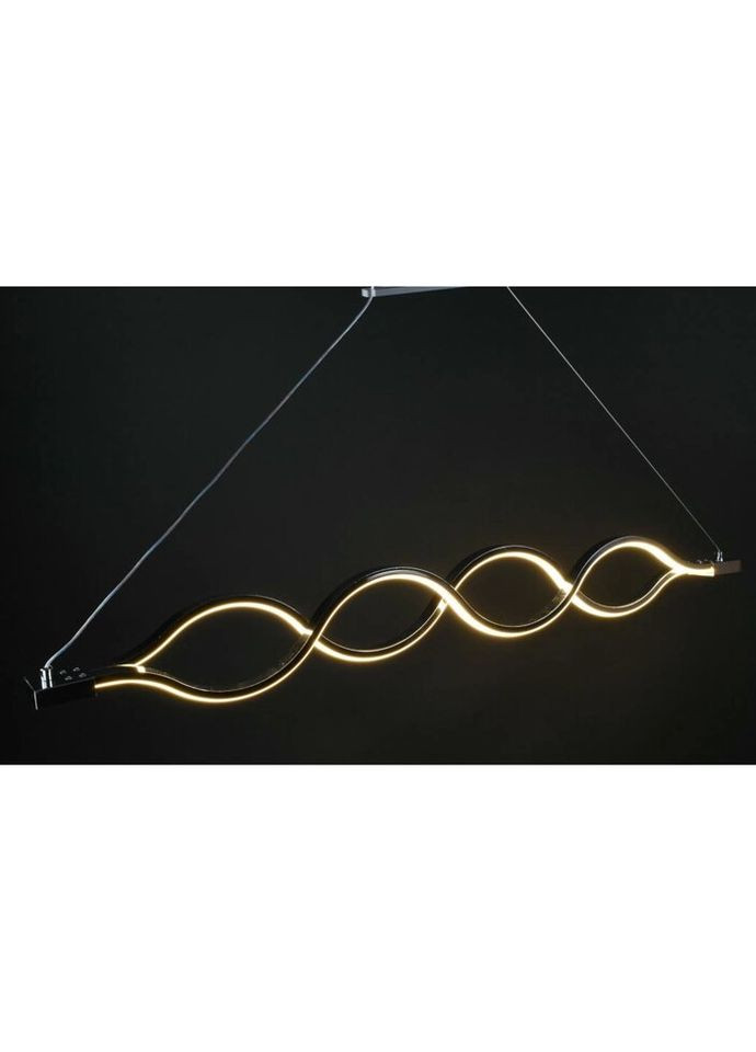 Люстра светодиодная подвесная LED светильник для квартиры на потолок лэд 27441 Хром 30-110х6х102 см. Sunnysky (335975368)