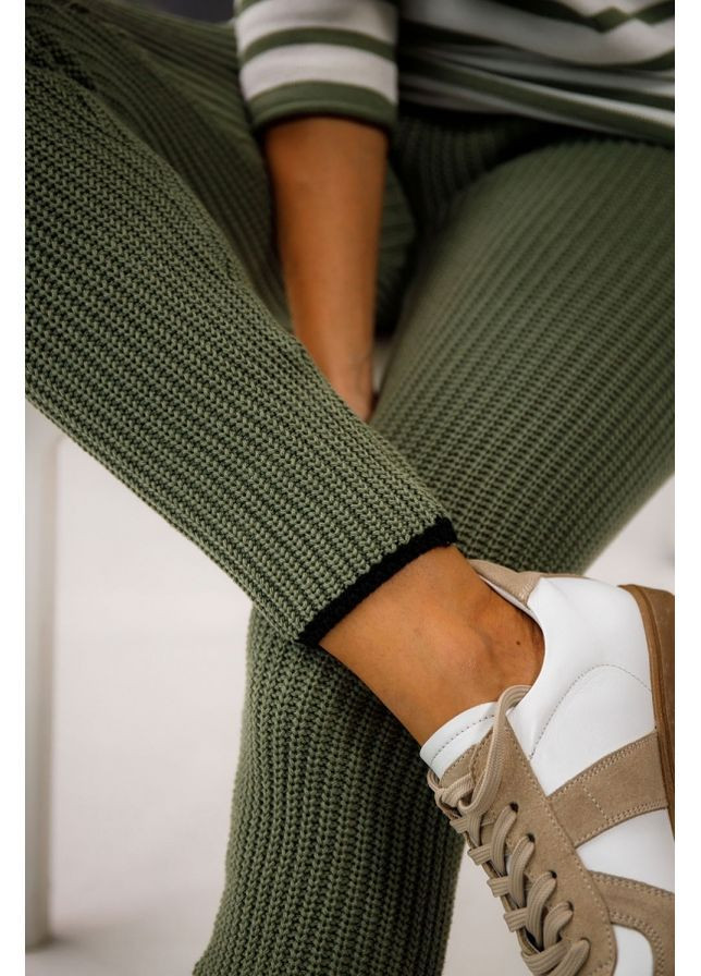 Брюки с кантом 2408 Оливковый Triko Bakh (368650840)