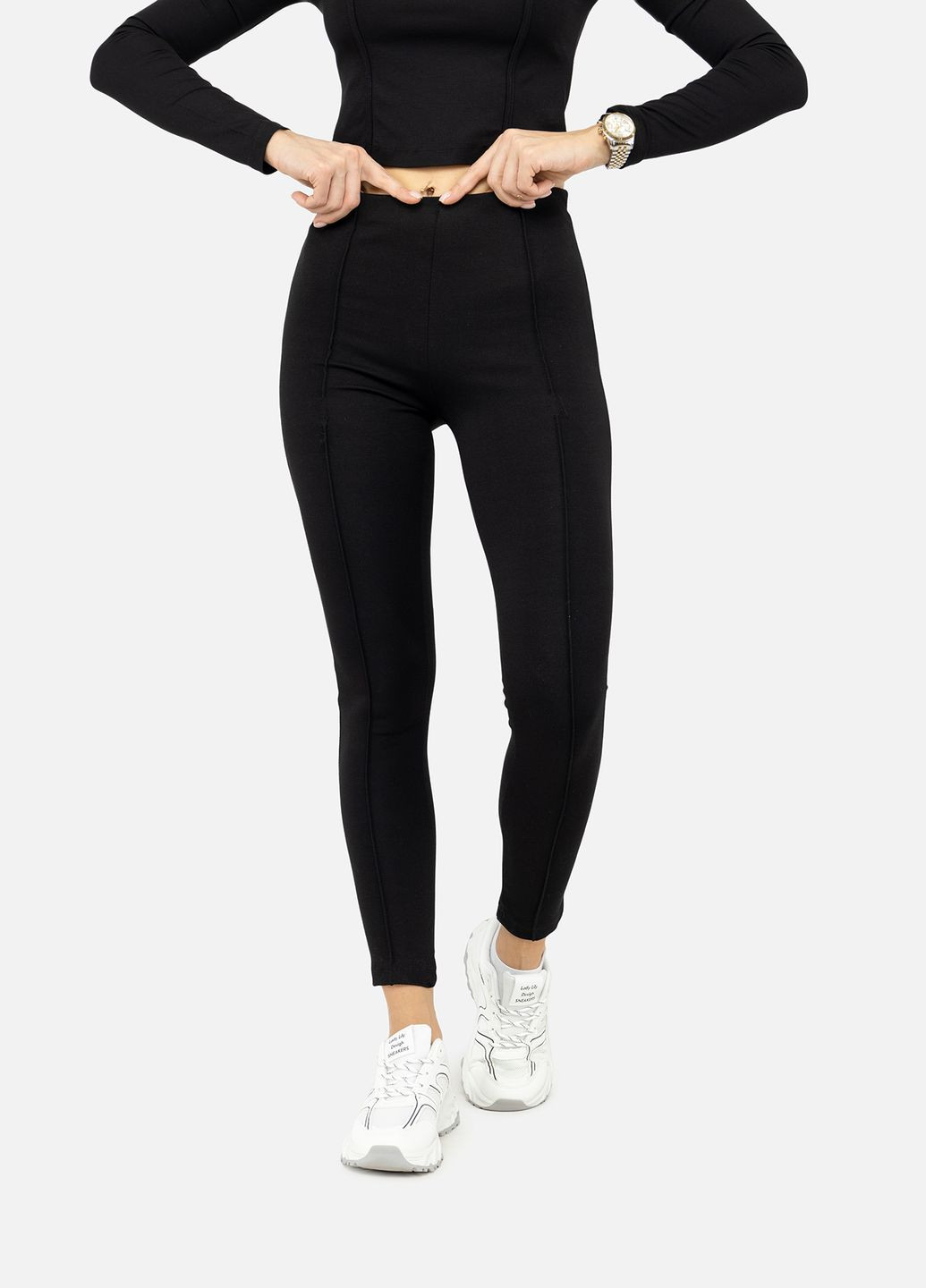 Женские лосины цвет черный ЦБ-00245477 Busem (305613305)