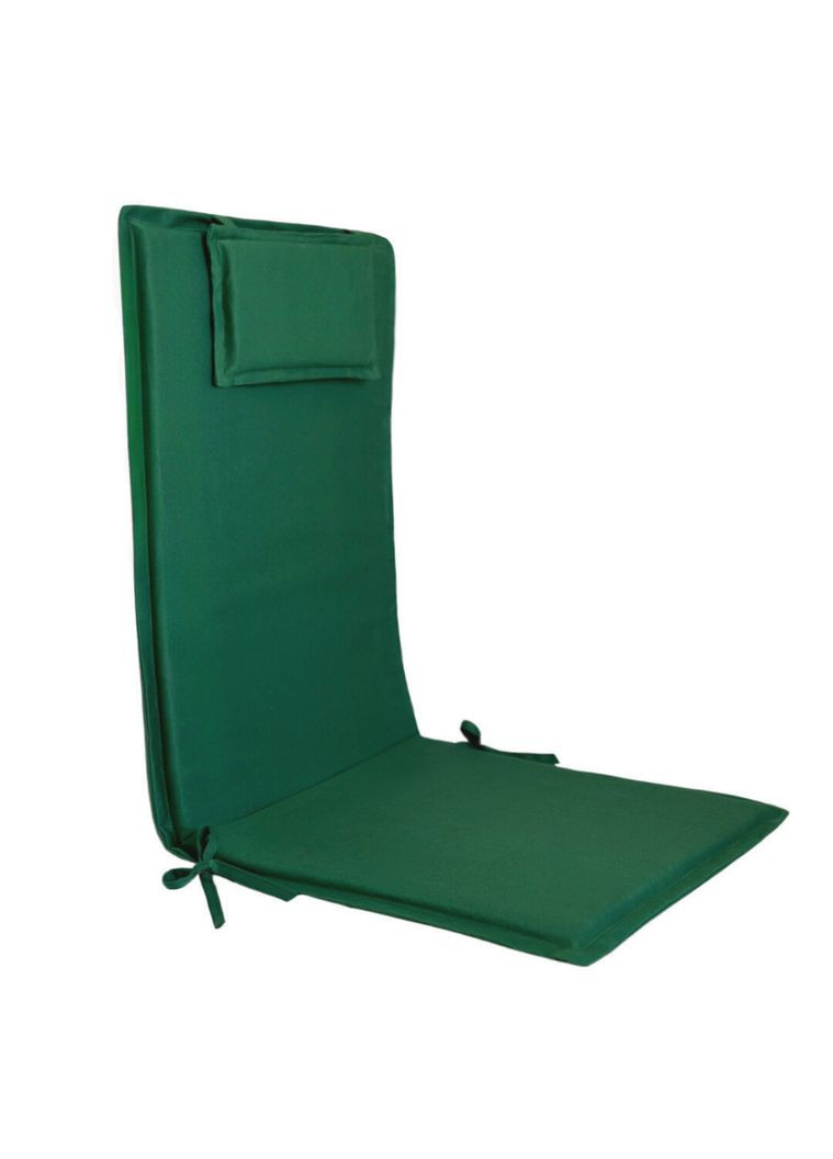 Матрац для шезлонгу і лежака з підголівником 190х60х4 см зелений No Brand (325259248)