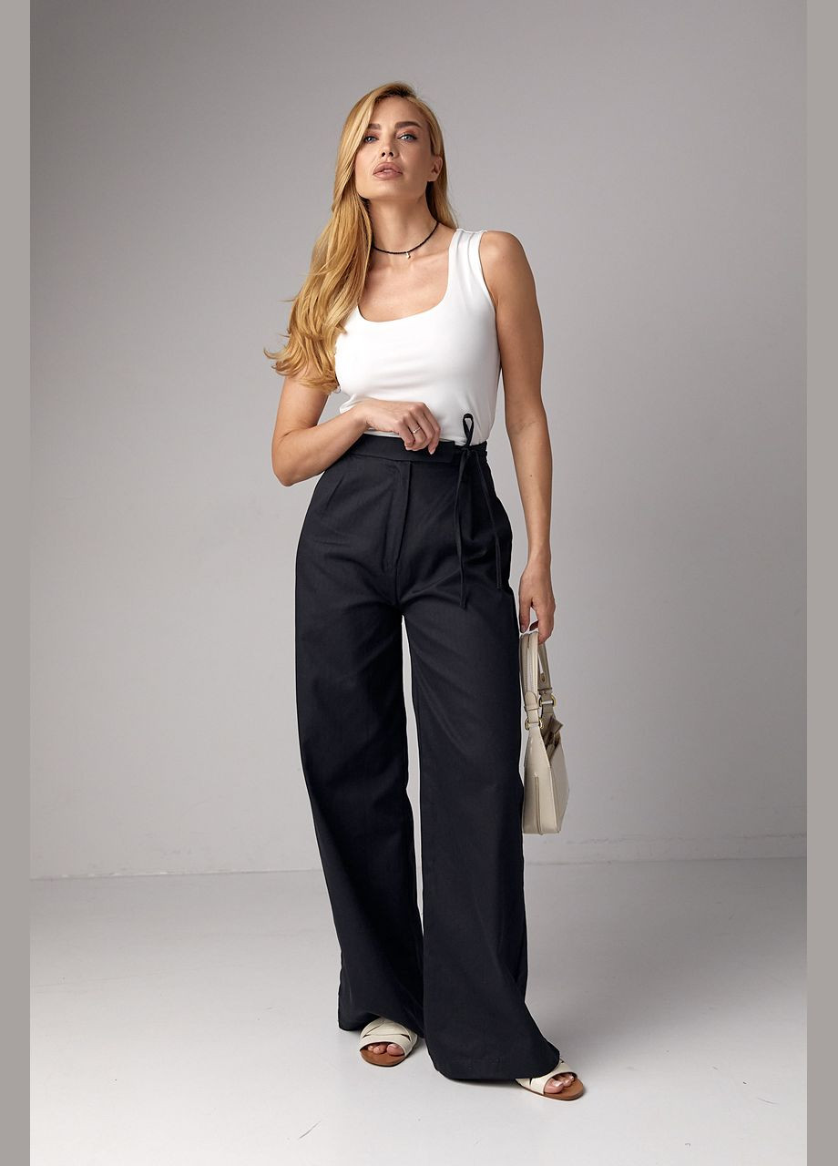 Укорочена майка з еластичної тканини Liton — 296469662