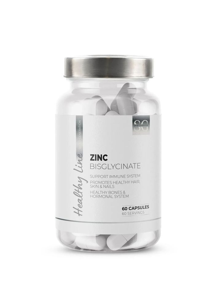 Бисглицинат цинка Healthy Line Zinc Bisglycinate, 60 капсул Sport Generation (361894728)