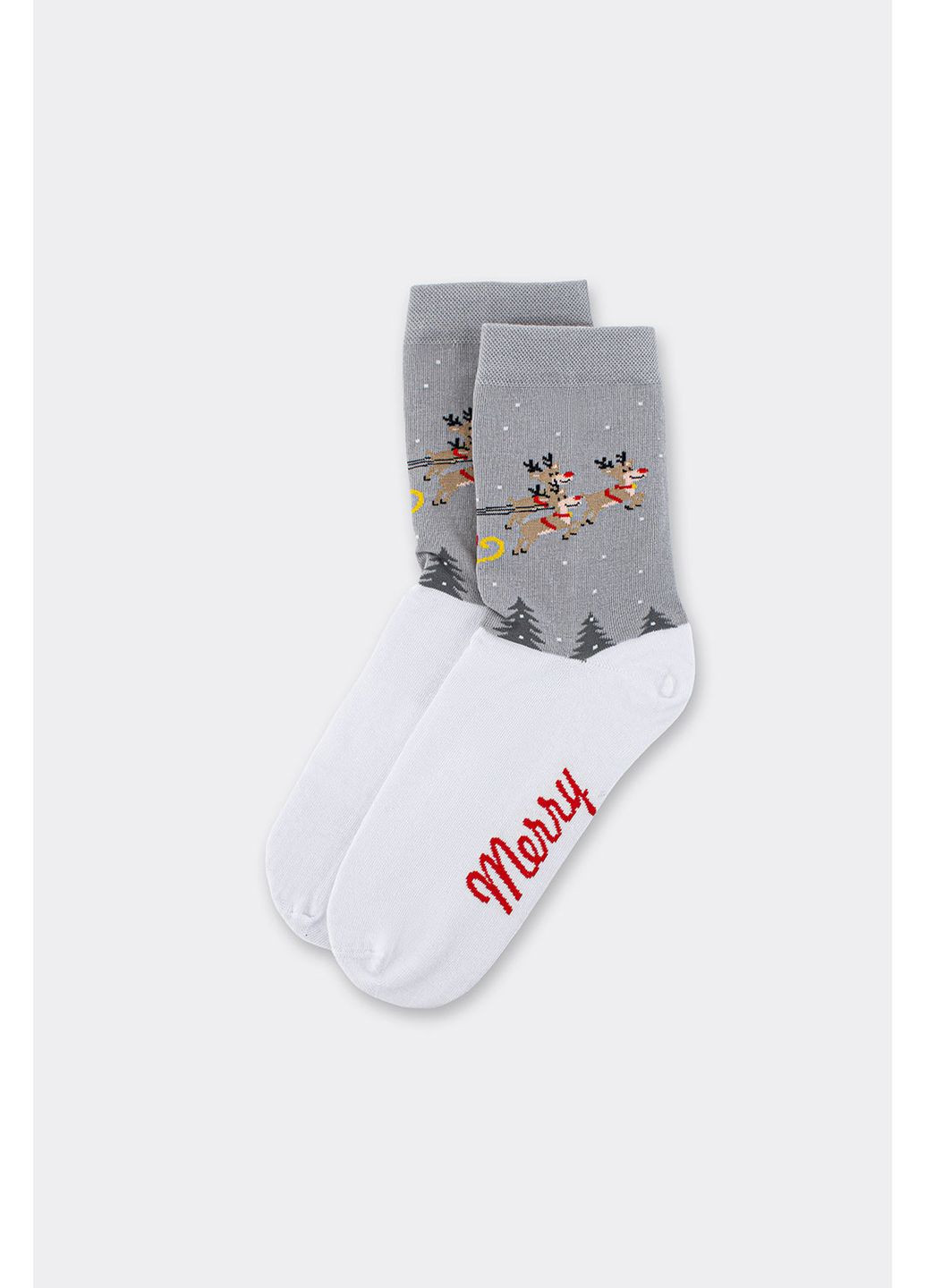 Комбинированные женские хлопковые носки ws3 new year 2606 Giulia новогодние (370626912)