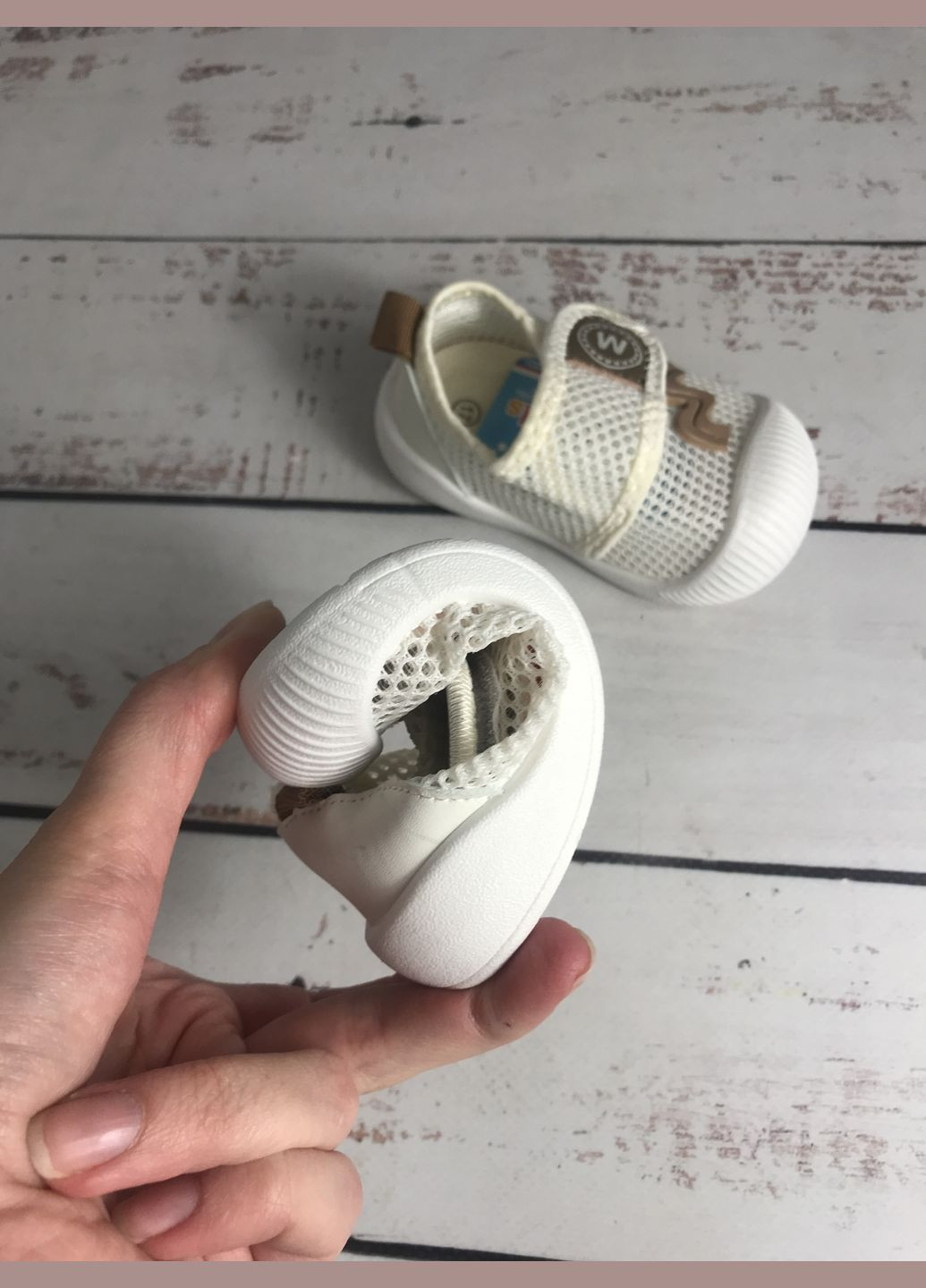 Бежеві кросівки сітка дитячі ввт.kids бежевий (056) BBT