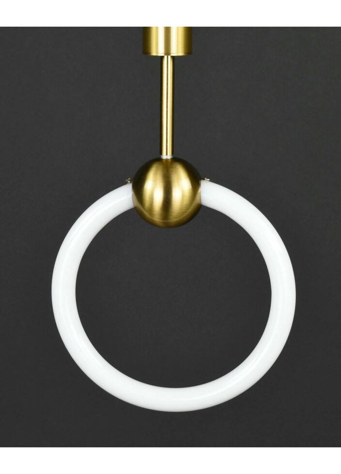 Люстра светодиодная подвесная LED светильник для квартиры на потолок лэд 27858 Латунь 65-150х6х20 см. Sunnysky (324395973)