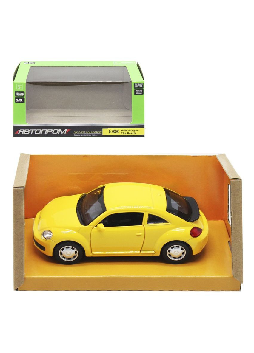 Машина металева "Volkswagen Beetle" із серії "Автопром" (жовта) MIC (292142299)
