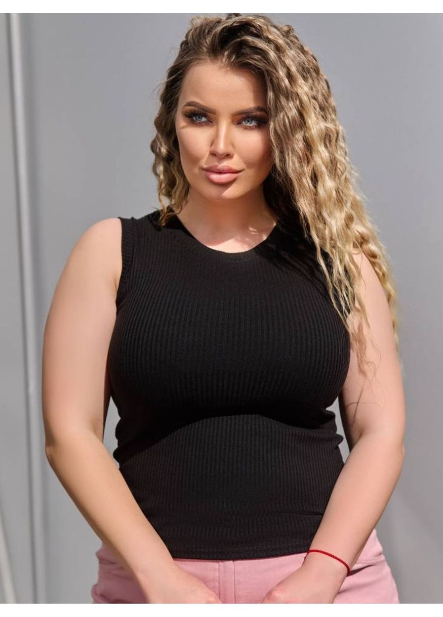 Майка женская в рубчик No Brand — 358074496