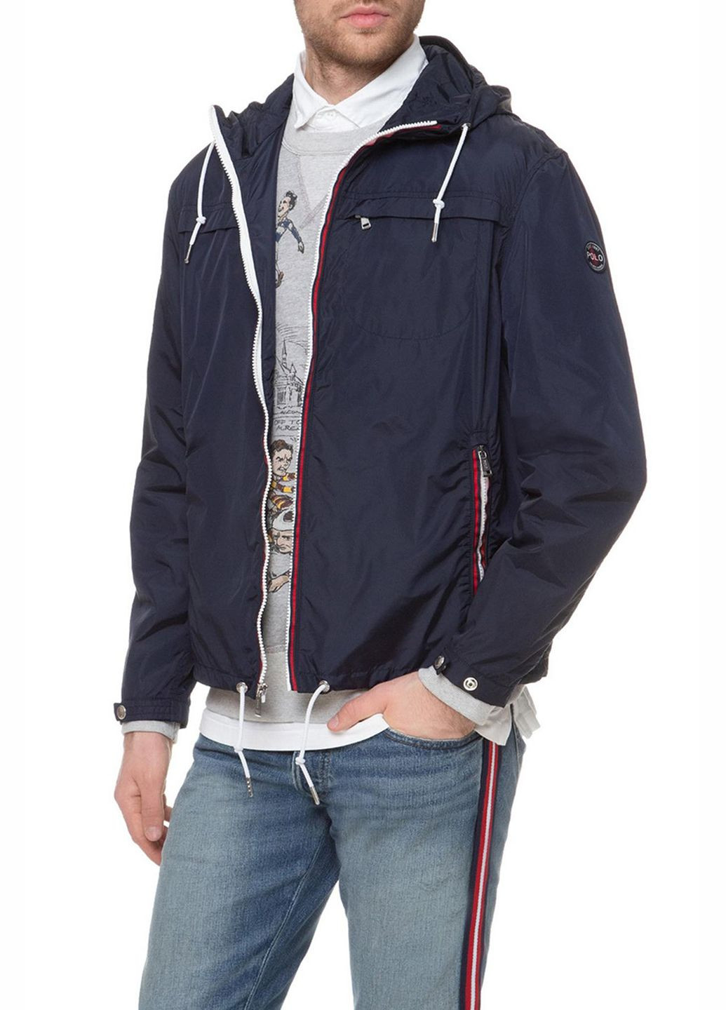 Темно-синя демісезонна вітровка Ralph Lauren