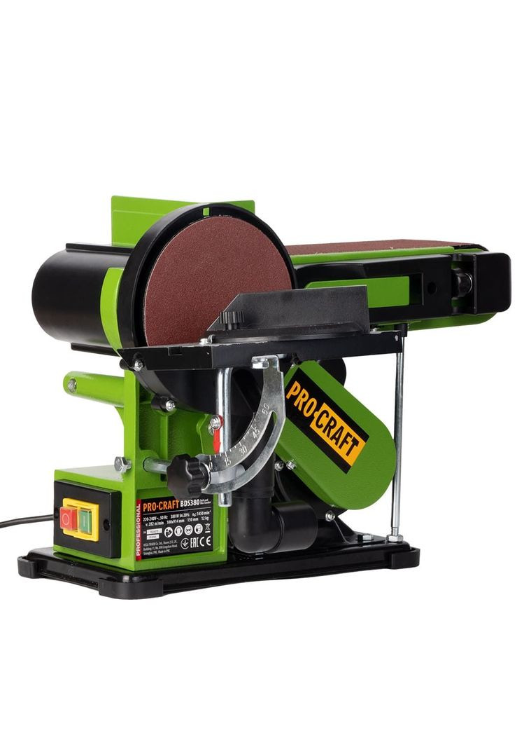 Дисково-ленточный шлифовальный станок (гриндер) BDS380 ProCraft (356672109)