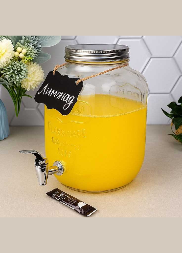 Великий лимонадник із краном 5.2 л + крейда S&T (371772175)