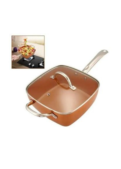 Сковорода фритюрница пароварка с крышкой 24 см TK00091 Top Kitchen (317201588)