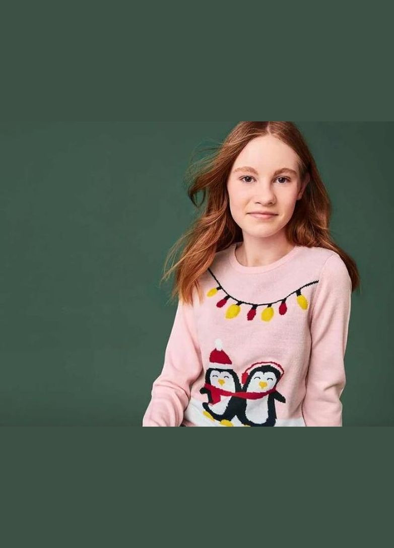 Світло-рожевий демісезонний светрик джемпер для дівчинки джемпер Pepperts