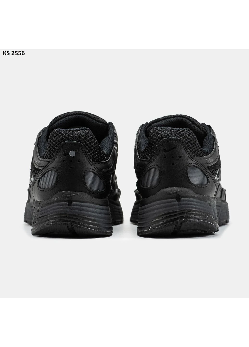 Черные летние кроссовки nike p-6000 total black найк п-6000 No Brand