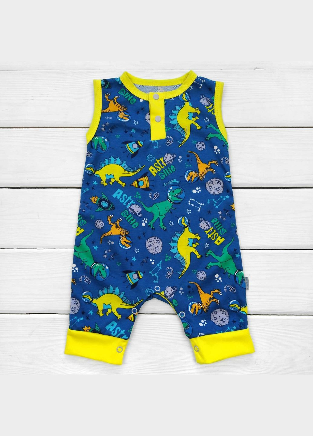 Ромпер безрукавка на лето AstroDino синий dexter's (322513348)