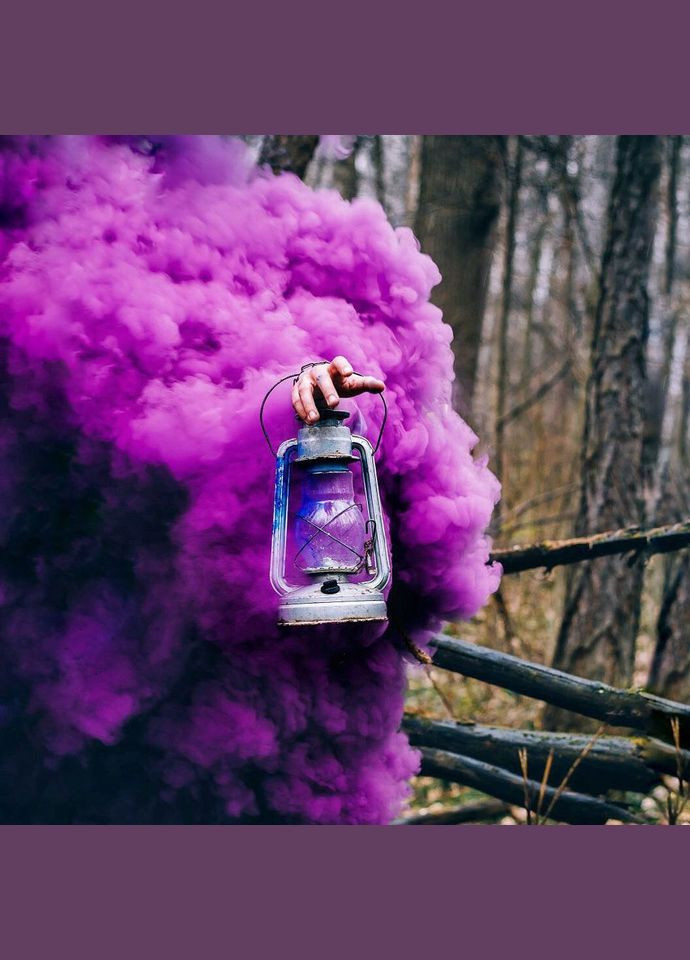 Фіолетовий Кольоровий дим 60 с, димова шашка, звичайної насиченості (дим11), фіолетовий дим, Кольорові димові шашки Maxsem (330761067)