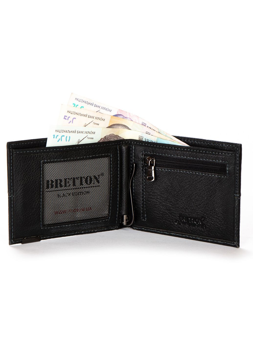 Мужской кожаный кошелек с зажимом на магните Bretton 208g-l1 (280901810)