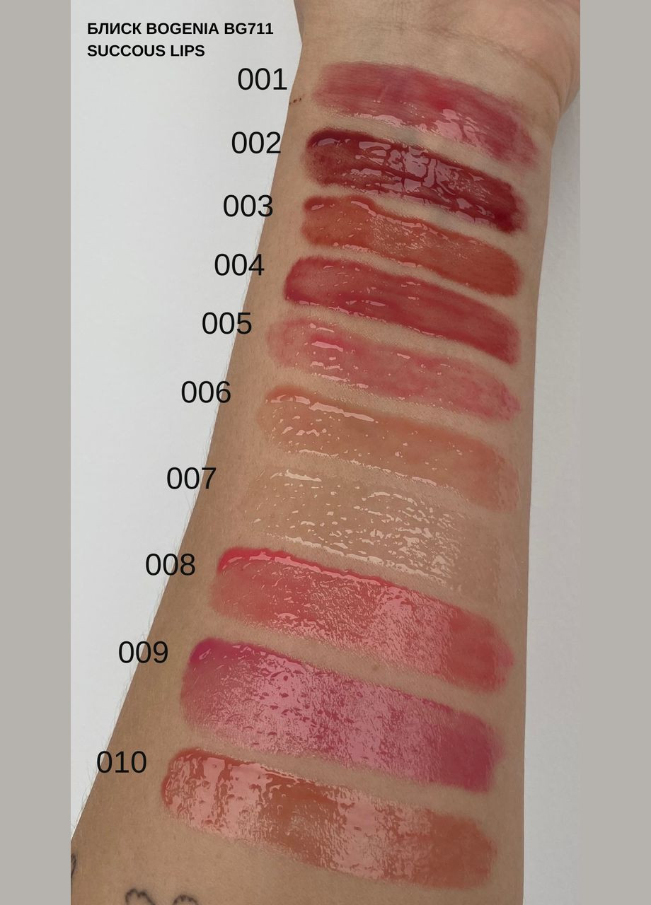 Блиск для губ Succous Lips 5,2мл тон 010 Bogenia (311216471)