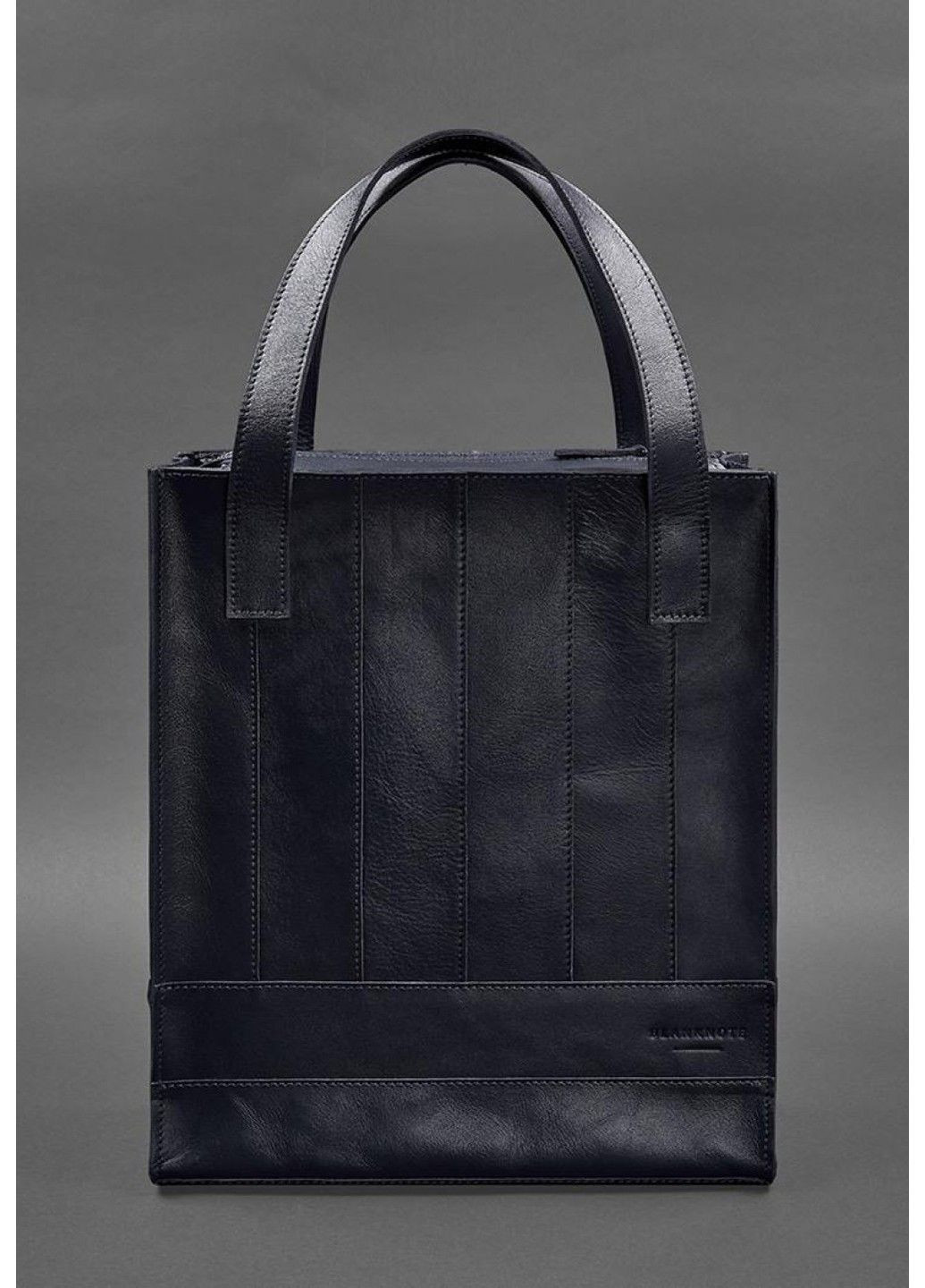 Женский кожаный шоппер Бэтси с карманом черная Краст BN-BAG-10-1-G BlankNote (293056330)
