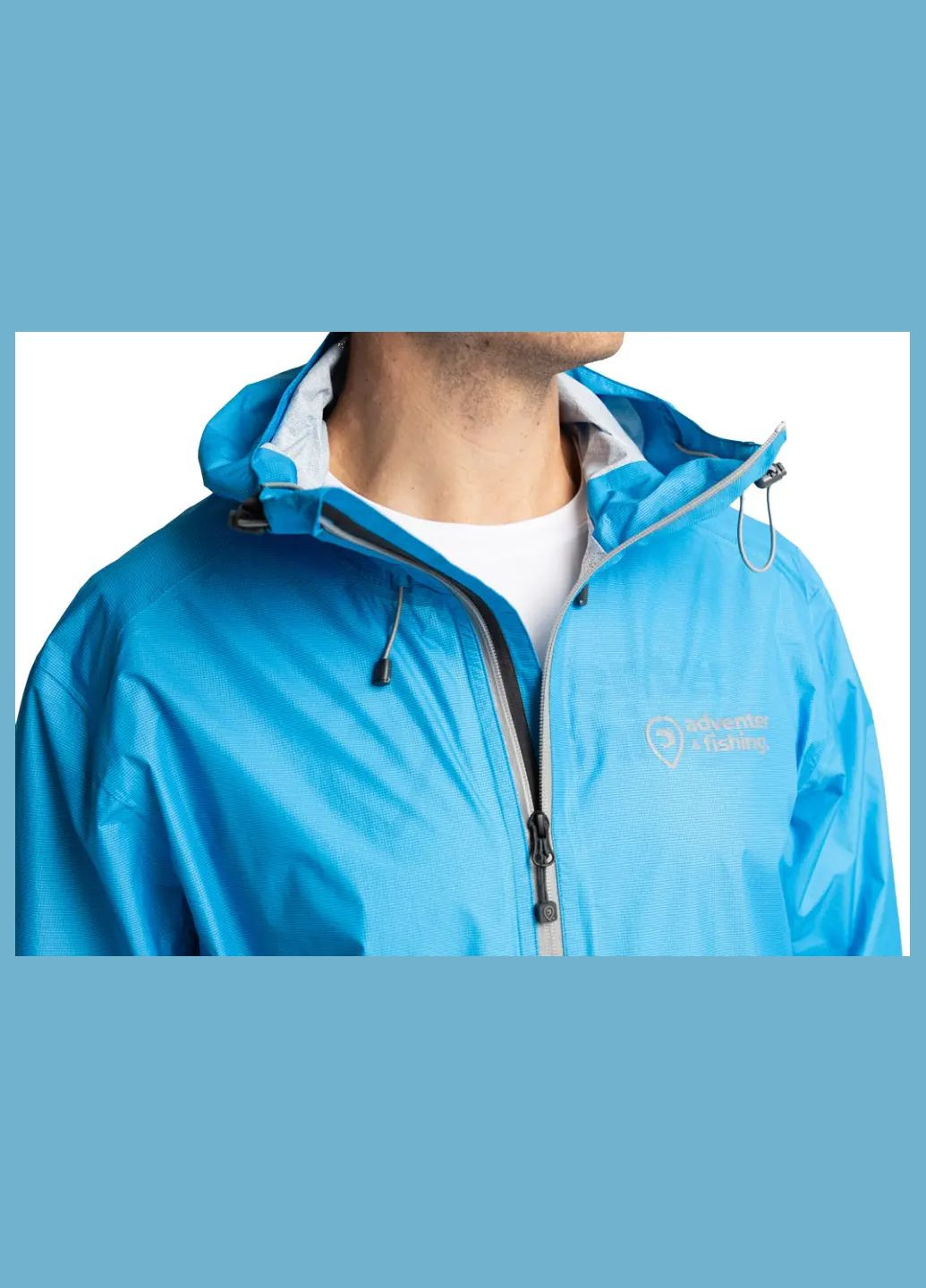 Синяя демисезонная куртка adventer & fishing windbreaker jacket blue No Brand