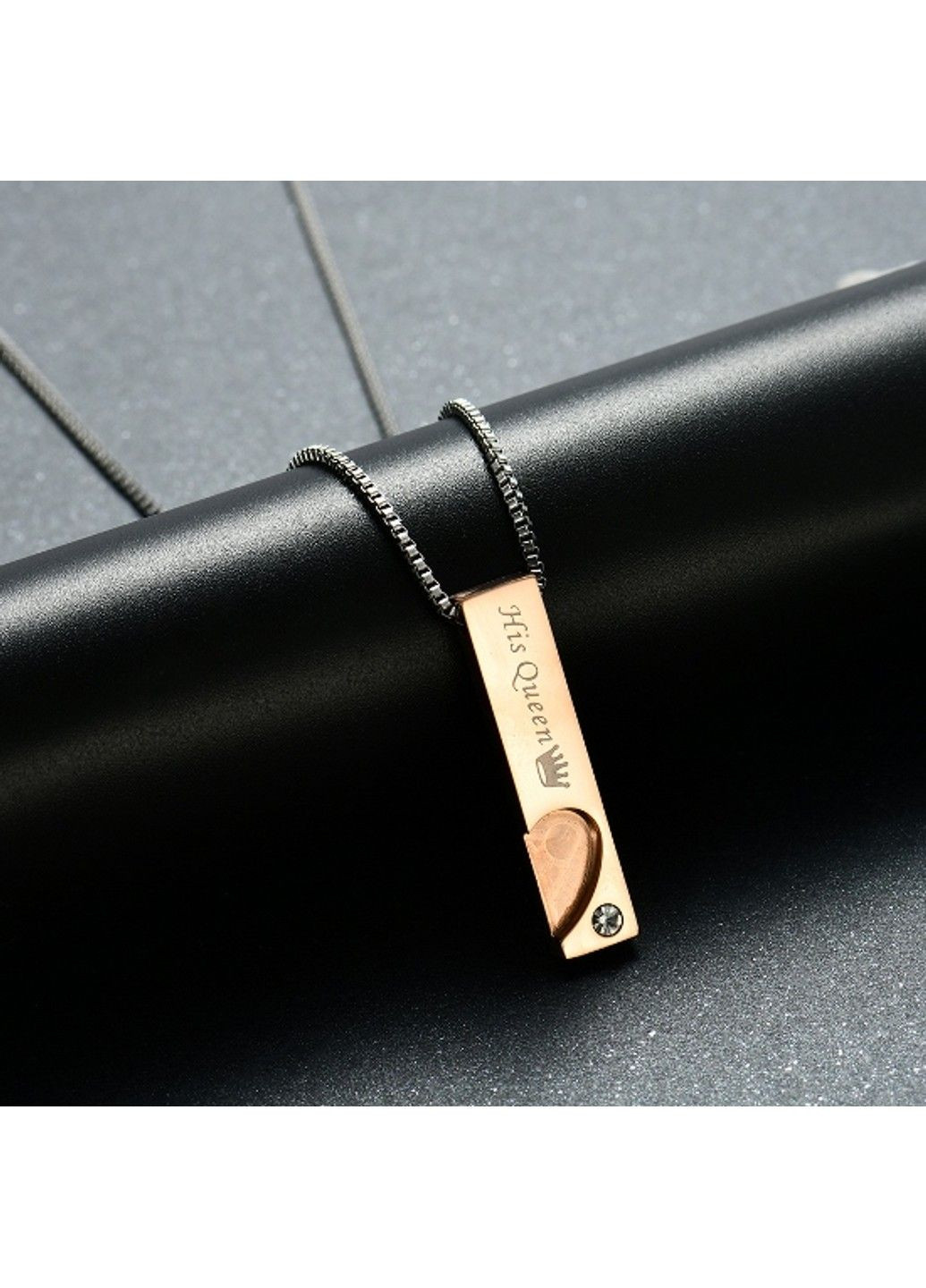 Парні кулони з гравіровкою з нержавіючої медичної сталі PP-055 No Brand (299340135)