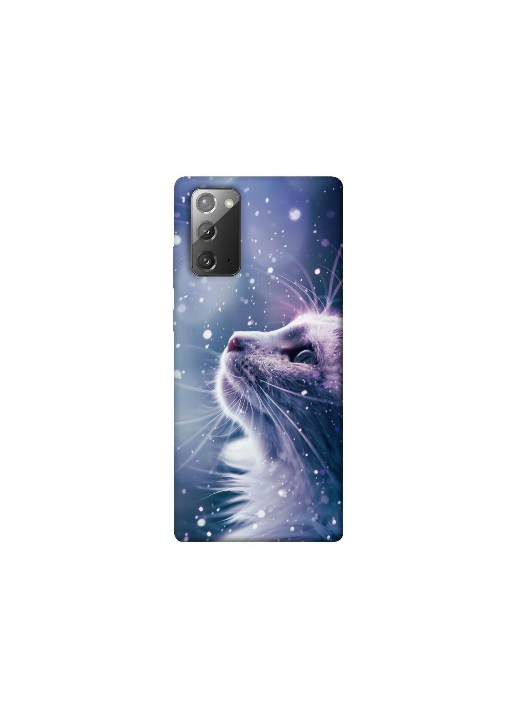 Чехол на Samsung Galaxy Note 20 Snow cat Frontalka (353361407)